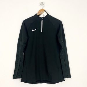 Women’s Nike Dri-Fit Black Slim Fit Quarter Zip Pullover Sweatshirt M (8/10)
